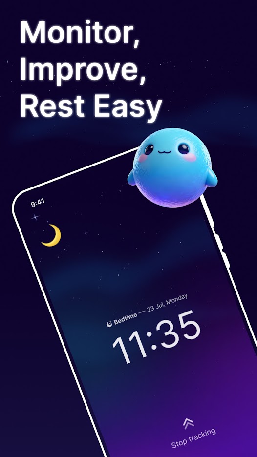 NiceSleep sleep tracking interface shown on an Android phone